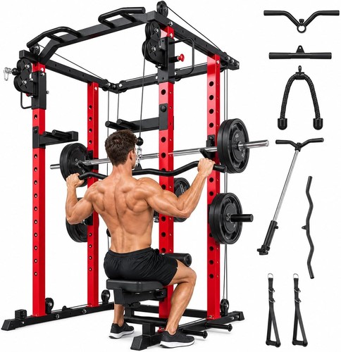 Power rack squat cage with - squat,